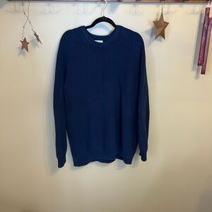 L.L. Bean Men's Deep Blue Crewneck Sweater